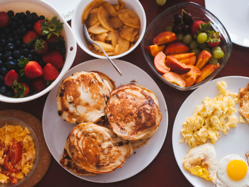 o que comer nos Estados Unidos - café da manhã