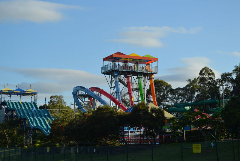 intercâmbio em gold coast - parque aquático