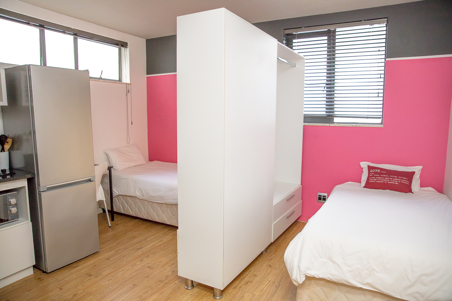 acomodação para o intercâmbio